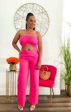 Load image into Gallery viewer, "Linen On Me" Set-Fuchsia